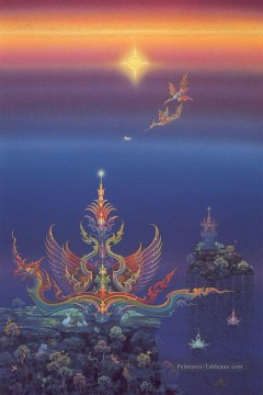  fan - Bouddhisme contemporain ciel Fantasy 002 CK bouddhisme